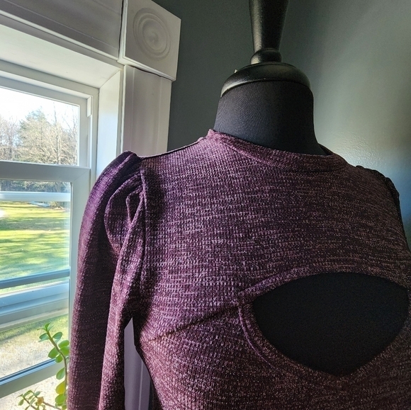 *NWT* Walter Baker Fontine Sparkle Long Sleeve Midi Dress - Picture 6 of 9